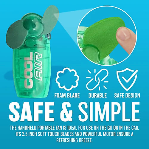 10 X Mini Portable Pocket Fan Cool Air Hand Held Battery Travel Blower 4 Cooler 2 10 X Mini Portable Pocket Fan Cool Air Hand Held Battery Travel Blower 4 Cooler - Image 2