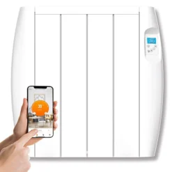 1000W (1kW) Ceramic Electric Panel Radiator: Portable & Wall Mountable