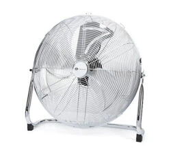 14 Inch Chrome Gym Floor Fan With 3 Speed Settings