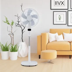 16 Inch 12 Speed Quiet Oscillating Pedestal Fan