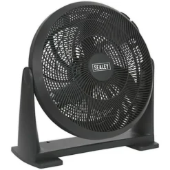 16 Inch Composite Desk Or Floor Standing Fan - 3 Speed Settings - 3-Pin UK Plug