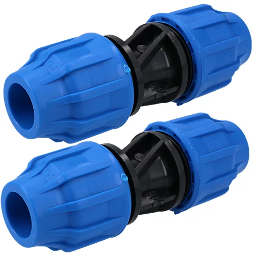 20 X 20mm MDPE Straight Pipe Compression Fitting Coupling Connector 2 Pack 1 20 X 20mm MDPE Straight Pipe Compression Fitting Coupling Connector 2 Pack
