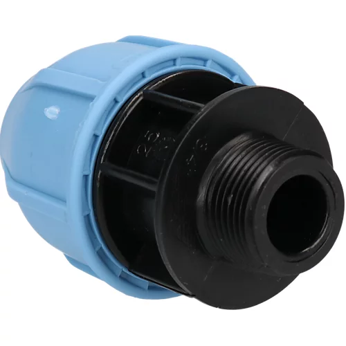 25mm X 3/4" MDPE Male Adapter Compression Coupling Fitting Water Pipe 2PK 2 25mm X 3/4" MDPE Male Adapter Compression Coupling Fitting Water Pipe 2PK - Image 2