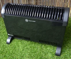 2kw Black Convector Heater With Thermostat & 3 Heat Settings