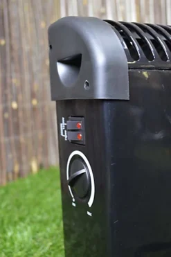 2kw Black Convector Heater With Thermostat & 3 Heat Settings -Diy 2kw black convector heater with thermostat 3 heat settings5056589197797 04c MP