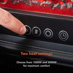 2KW Gillingham Log Effect Fire Stove With 8 Hour Timer Black 6 2KW Gillingham Log Effect Fire Stove With 8 Hour Timer Black -Diy 2kw gillingham log effect fire stove with 8 hour timer black5056462301594 03c MP