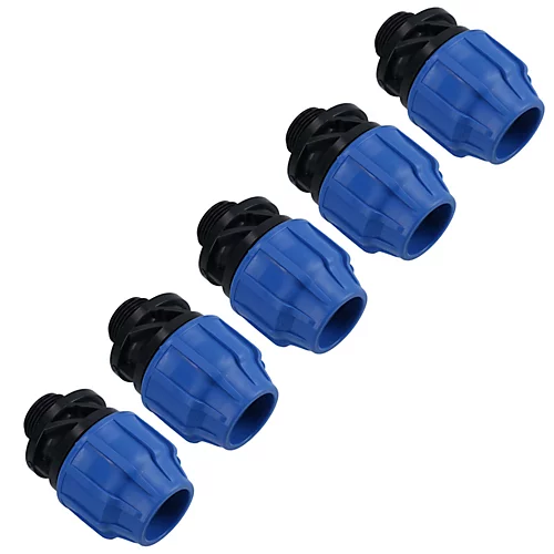 32mm X 1" MDPE Male Adapter Compression Coupling Fitting Water Pipe 5PK 1 32mm X 1" MDPE Male Adapter Compression Coupling Fitting Water Pipe 5PK