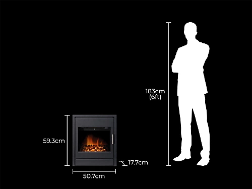 Acantha Alta Electric Inset Stove In Black With Remote Control 3 Acantha Alta Electric Inset Stove In Black With Remote Control - Image 3