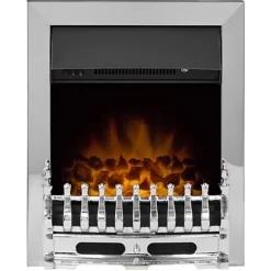 Adam Blenheim Electric Fire In Chrome