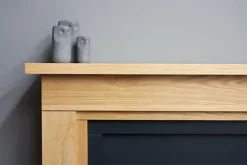 Adam Brentwood Electric Fireplace Suite In Oak & Charcoal Grey, 43 Inch -Diy adam brentwood electric fireplace suite in oak charcoal grey 43 inch5056126234275 03c MP