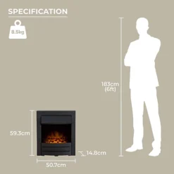 Adam Colorado Electric Fire In Black -Diy adam colorado electric fire in black5021548004805 03c MP