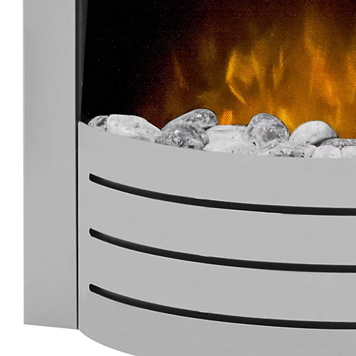 Adam Comet Electric Fire In Brushed Steel 3 Adam Comet Electric Fire In Brushed Steel - Image 3