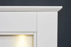 Adam Eltham Fireplace In Pure White With Downlights, 45 Inch -Diy adam eltham fireplace in pure white with downlights 45 inch5056126243123 03c MP