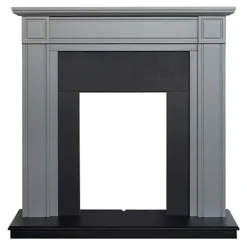 Adam Georgian Fireplace In Grey And Black, 39 Inch