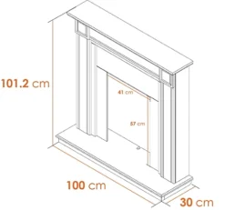 Adam Georgian Fireplace In Pure White & Black With Oslo Electric Inset Stove In Black, 39 Inch 7 Adam Georgian Fireplace In Pure White & Black With Oslo Electric Inset Stove In Black, 39 Inch -Diy adam georgian fireplace in pure white black with oslo electric inset stove in black 39 inch5060180214883 04c MP