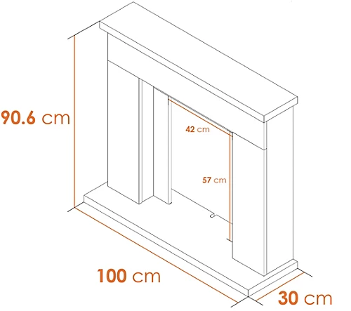 Adam Lomond Fireplace In Pure White With Helios Electric Fire In Brushed Steel, 39 Inch 4 Adam Lomond Fireplace In Pure White With Helios Electric Fire In Brushed Steel, 39 Inch - Image 4