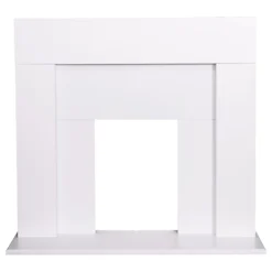 Adam Miami Fireplace In Pure White, 48 Inch
