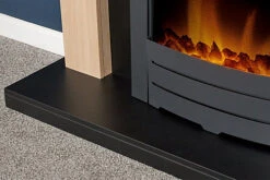 Adam Southwold Fireplace In Oak & Black With Colorado Electric Fire In Black, 43 Inch -Diy adam southwold fireplace in oak black with colorado electric fire in black 43 inch5060031413557 03c MP