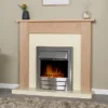 Adam Southwold Fireplace In Oak & Cream, 43 Inch