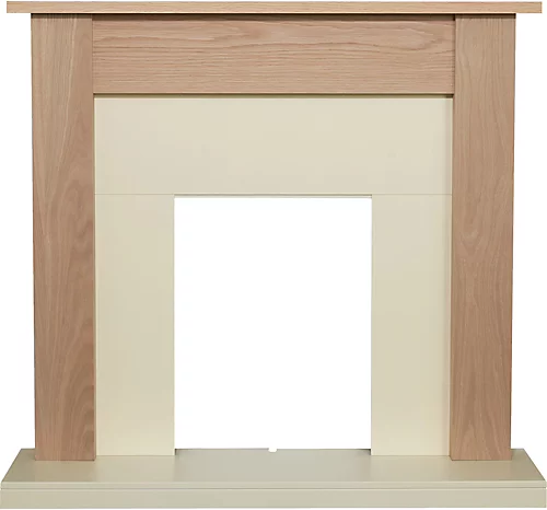 Adam Southwold Fireplace In Oak & Cream, 43 Inch 2 Adam Southwold Fireplace In Oak & Cream, 43 Inch - Image 2