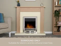 Adam Southwold Fireplace In Oak & Cream, 43 Inch 7 Adam Southwold Fireplace In Oak & Cream, 43 Inch -Diy adam southwold fireplace in oak cream 43 inch5021548001750 04c MP