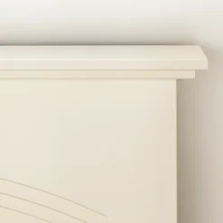 Adam Truro Fireplace In Cream With Helios Electric Fire In Brushed Steel, 41 Inch -Diy adam truro fireplace in cream with helios electric fire in brushed steel 41 inch5060180210328 04c MP