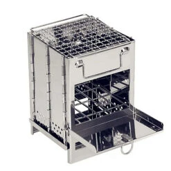 AMOS Large Foldable Camping Outdoor Wood Burning Stove With Carry Case