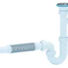 Aniplast 6/4 Inch X 40mm Kitchen Sink Drain Waste Trap With Flexible Part Dishwasher Input