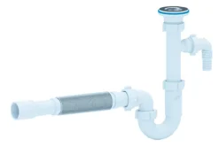 Aniplast 6/4 Inch X 40mm Kitchen Sink Drain Waste Trap With Flexible Part Dishwasher Input