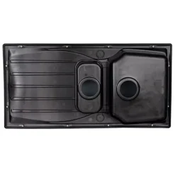 Astracast Sierra 1.5 Bowl Reversible Black Kitchen Sink With Basket Waste Kit -Diy astracast sierra 1 5 bowl reversible black kitchen sink with basket waste kit5016182915907 04c MP