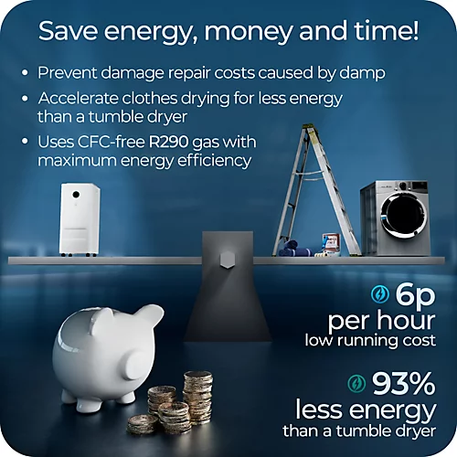 Avalla X-150 16L / Day Smart Dehumidifier For Home & Office, Clothes Dryer Mode, Low Power Consumption, Entire Home Coverage 4 Avalla X-150 16L / Day Smart Dehumidifier For Home & Office, Clothes Dryer Mode, Low Power Consumption, Entire Home Coverage - Image 4