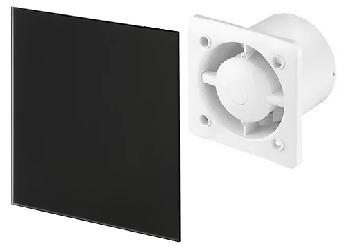 Awenta 100mm Humidity Sensor Extractor Fan Matte Black Glass Front Panel TRAX Wall Ceiling Ventilation 4 Awenta 100mm Humidity Sensor Extractor Fan Matte Black Glass Front Panel TRAX Wall Ceiling Ventilation - Image 4