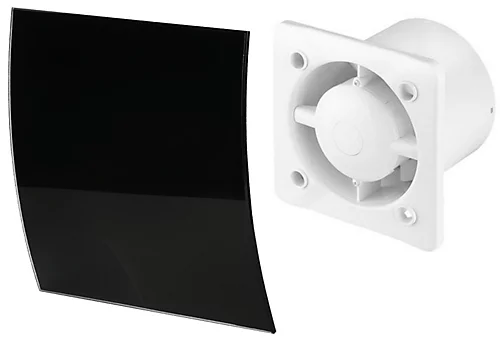 Awenta 100mm Humidity Sensor Extractor Fan Shiny Black Glass Front Panel ESCUDO Wall Ceiling Ventilation 2 Awenta 100mm Humidity Sensor Extractor Fan Shiny Black Glass Front Panel ESCUDO Wall Ceiling Ventilation - Image 2