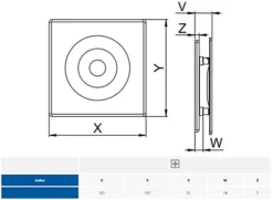 Awenta 100mm Standard ORION Extractor Fan White ABS Front Panel Wall Ceiling Ventilation -Diy awenta 100mm standard orion extractor fan white abs front panel wall ceiling ventilation5060698181561 04c MP