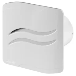 Awenta 100mm Standard S-LINE Extractor Fan White ABS Front Panel Wall Ceiling Ventilation