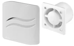 Awenta 100mm Standard S-LINE Extractor Fan White ABS Front Panel Wall Ceiling Ventilation -Diy awenta 100mm standard s line extractor fan white abs front panel wall ceiling ventilation5060698181004 04c MP