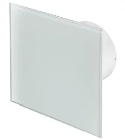 Awenta 125mm Standard Extractor Fan White Glass Front Panel TRAX Wall Ceiling Ventilation