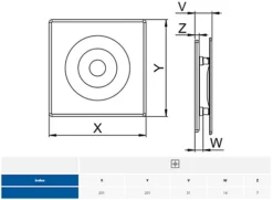Awenta 125mm Standard ORION Extractor Fan White ABS Front Panel Wall Ceiling Ventilation -Diy awenta 125mm standard orion extractor fan white abs front panel wall ceiling ventilation5060698182568 04c MP