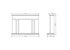 Be Modern Ashburnham Black Chrome Effect Electric Fire Suite -Diy be modern ashburnham black chrome effect electric fire suite5030478691894 01t BQ