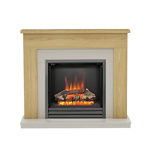 Be Modern Blakemere Stone Oak Effect Electric Fire Suite 1 Be Modern Blakemere Stone Oak Effect Electric Fire Suite