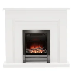 Be Modern Chelford White Electric Fire Suite