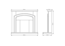 Be Modern Perlita Manila Fire Surround Set With Lights Included -Diy be modern perlita manila fire surround set with lights included5030478683028 01t