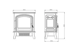 Be Modern Torva Traditional 1.8kW Gloss Grey Cast Enamel Effect Electric Stove -Diy be modern torva traditional 1 8kw gloss grey cast enamel effect electric stove5030478715118 01t