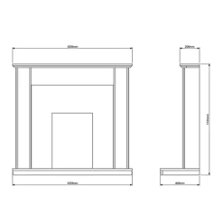 Be Modern Whitburn Stone Fire Surround Set With Lights Included -Diy be modern whitburn stone fire surround set with lights included5030478691092 01t