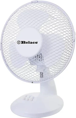 Belaco 9" Desk Fan / Table Fan - White -Diy belaco 9 desk fan table fan white5060598910117 04c MP