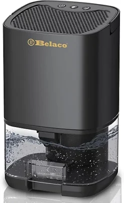 Belaco Dehumidifier 1000ml Portable Air Dehumidifier For Damp, Mould, Moisture In Home,
