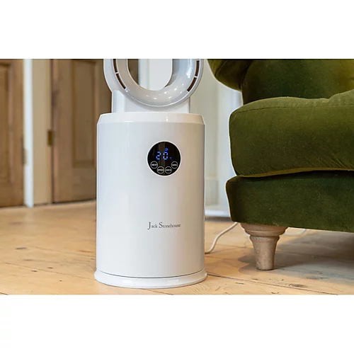 Bladeless Fan White & Grey With Digital Display And Remote Control 2 Bladeless Fan White & Grey With Digital Display And Remote Control - Image 2