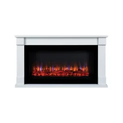 Bradbury-Ambience White Electric LED Electric Fire Suite