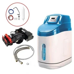 Calmag Calsoft Mini Meter Controlled Water Softener 15mm Installation Kit + Tap
