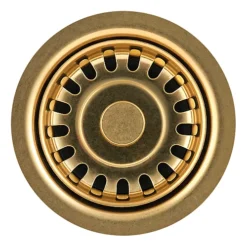 Clearwater 60mm Kitchen Sink Basket Strainer Waste Artisan Brass PVD - W60AB